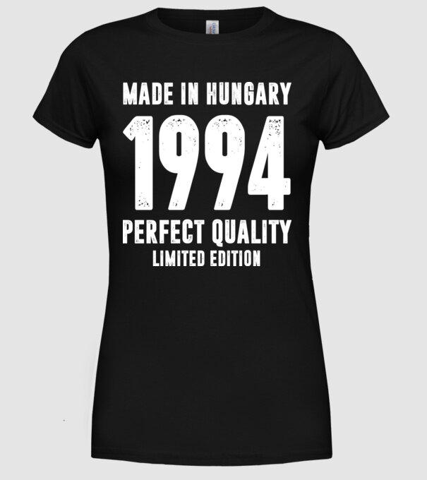 Made in hungary 1994 minta fekete pólón