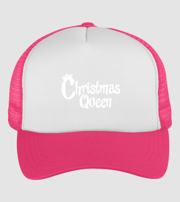 Christmas Queen minta neonpink pólón
