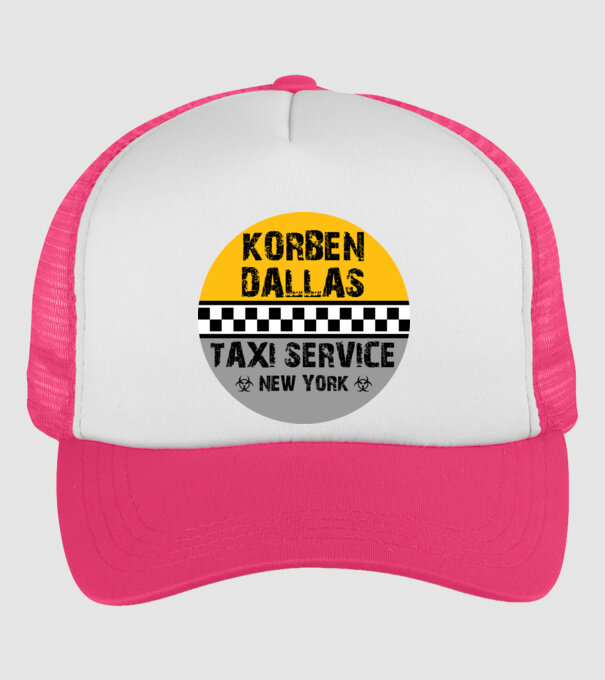 Korben Dallas minta neonpink pólón