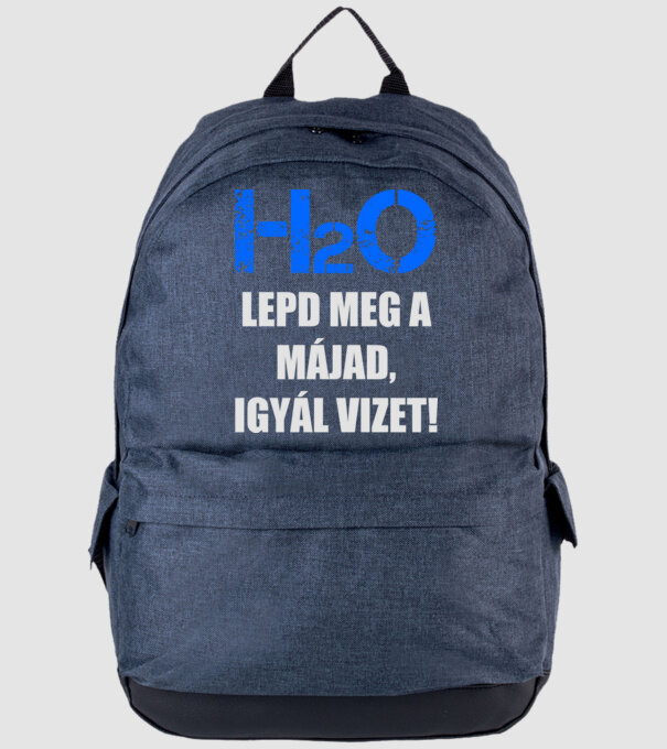 H2O minta farmerkék pólón