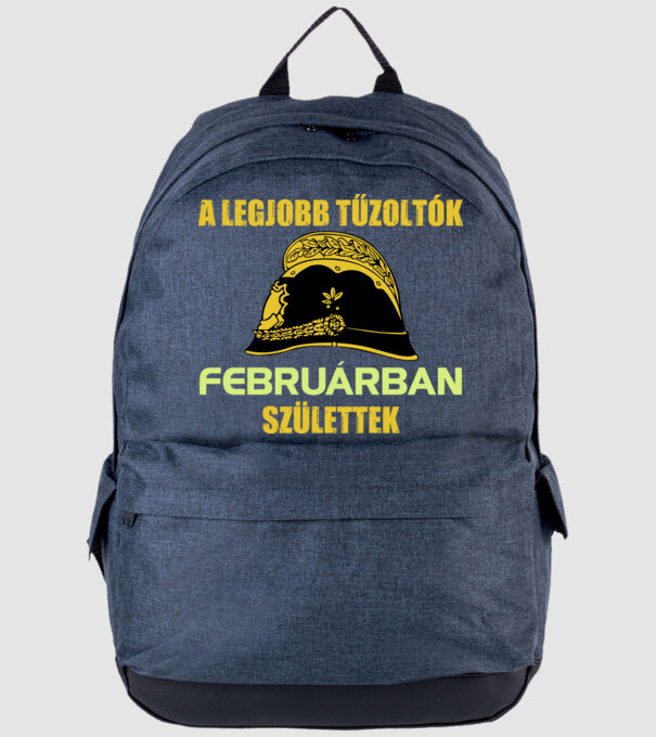 Legjobb tűzoltó - február minta farmerkék pólón