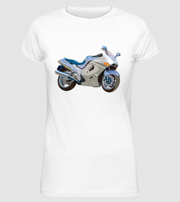 Moto GP minta fehér pólón