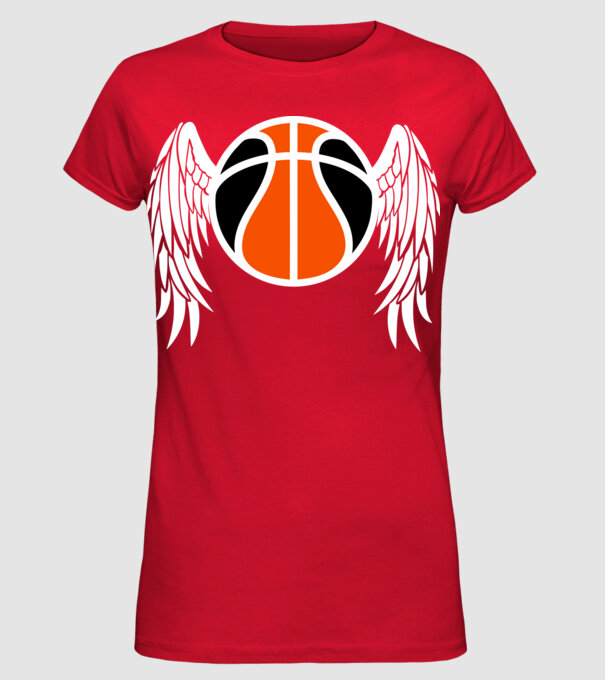 Basket Wing minta piros pólón