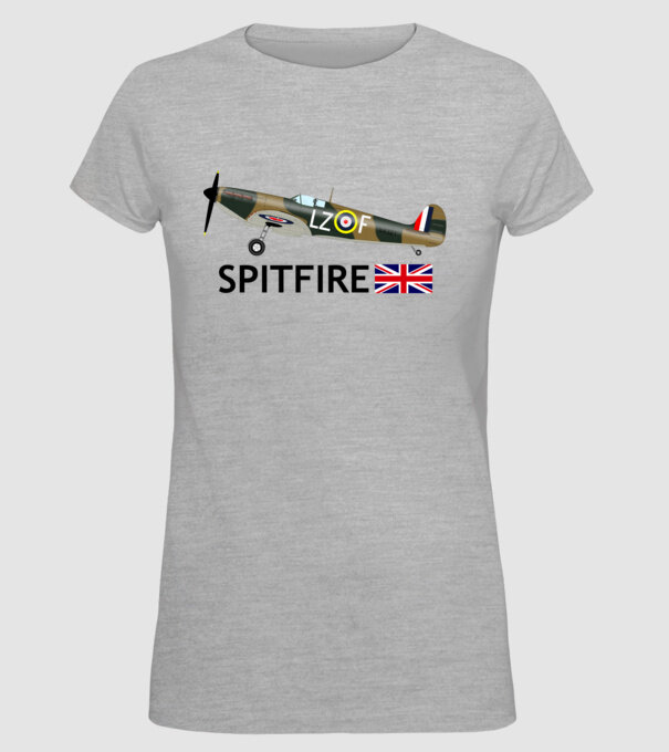SPITFIRE Mk Ia minta szürke pólón