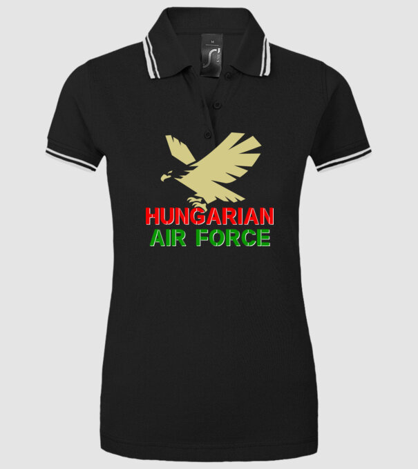 HunAF minta fekete pólón
