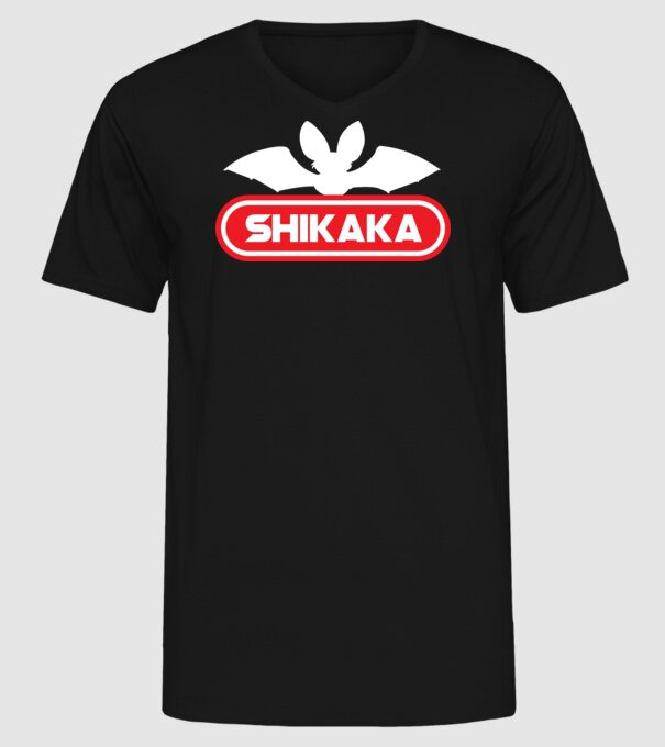 Shikaka minta fekete pólón