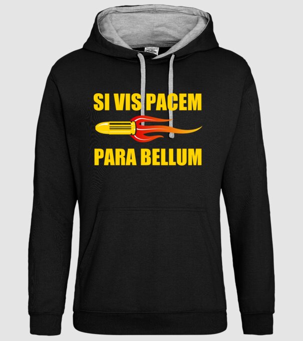 Si Vis Pacem Para Bellum minta fekete pólón