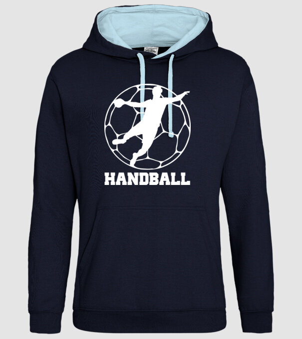 Handball minta sötétkék pólón
