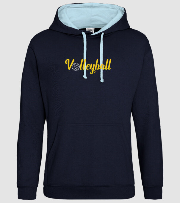 Volleyball (Röplabda) minta sötétkék pólón