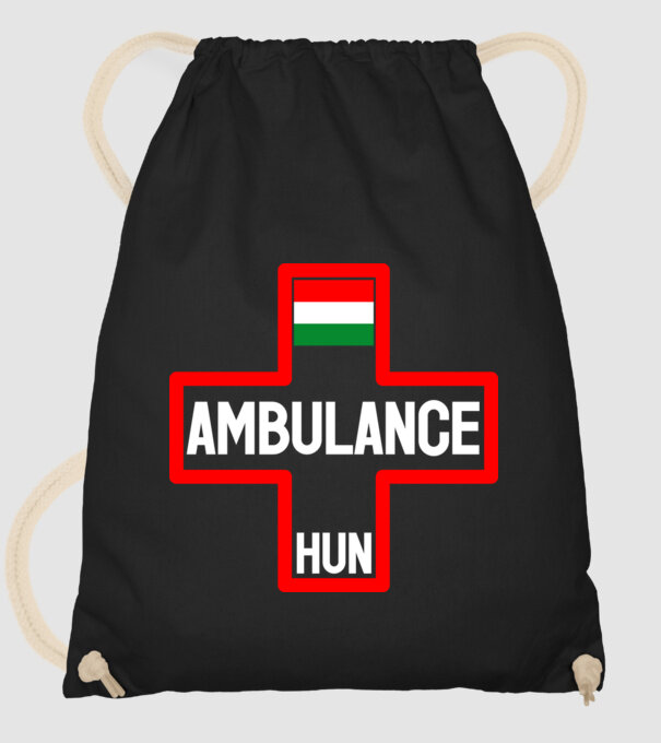 Ambulance HUN minta fekete pólón