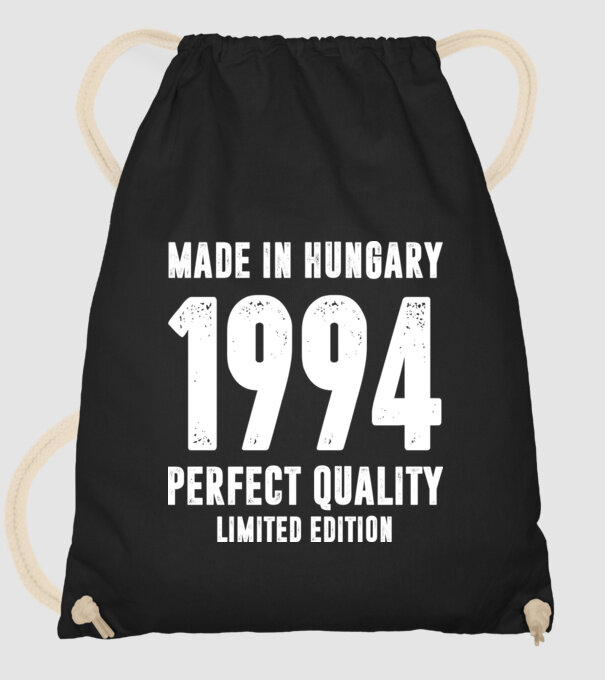 Made in hungary 1994 minta fekete pólón