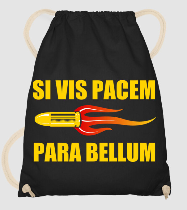 Si Vis Pacem Para Bellum minta fekete pólón