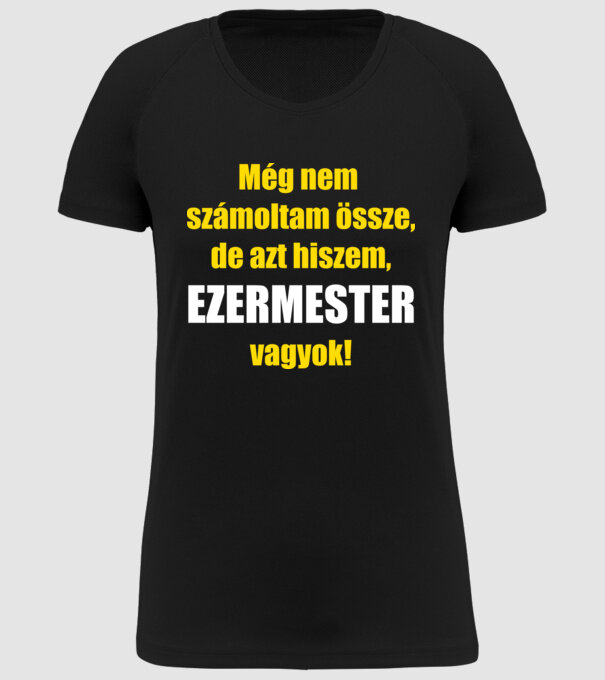 Ezermester vagyok minta fekete pólón