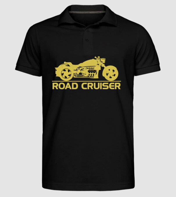 Road Cruiser minta fekete pólón