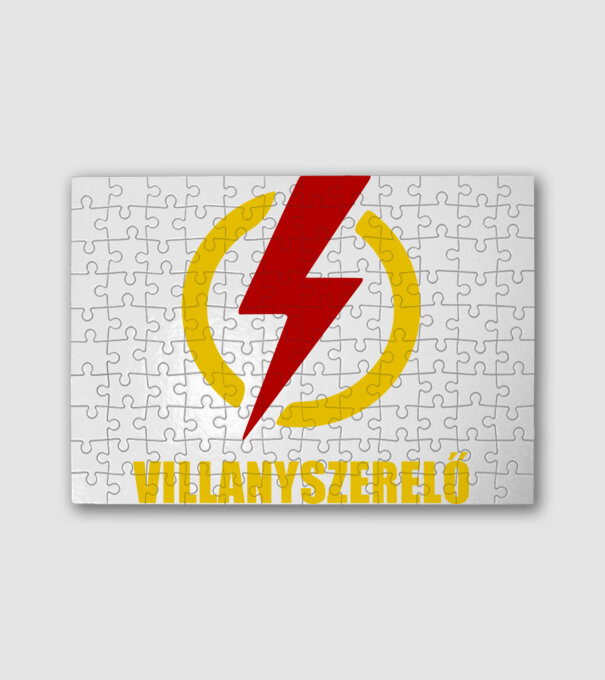 Villanyszerelő minta fehér pólón