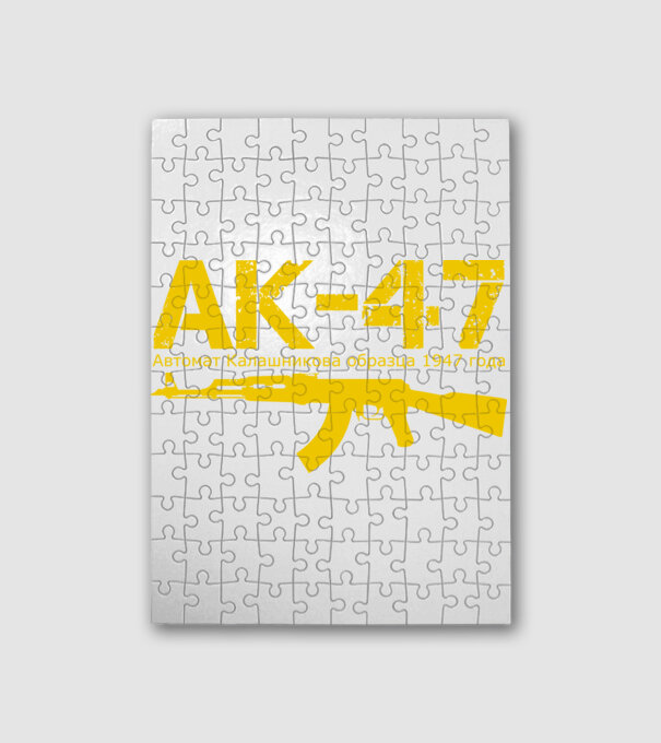 AK-47 minta fehér pólón