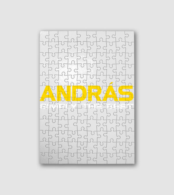 András (Egyszerűen a legjobb) minta fehér pólón
