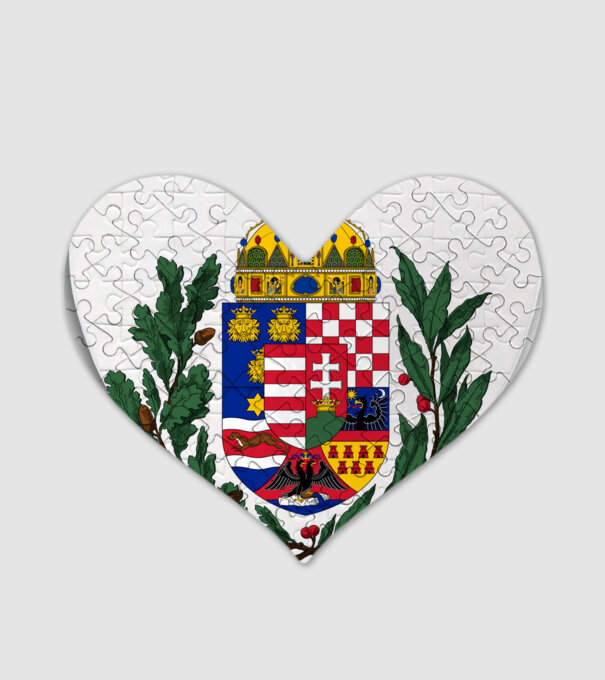 Régi címer minta fehér pólón