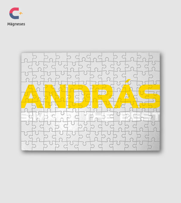 András (Egyszerűen a legjobb) minta fehér pólón