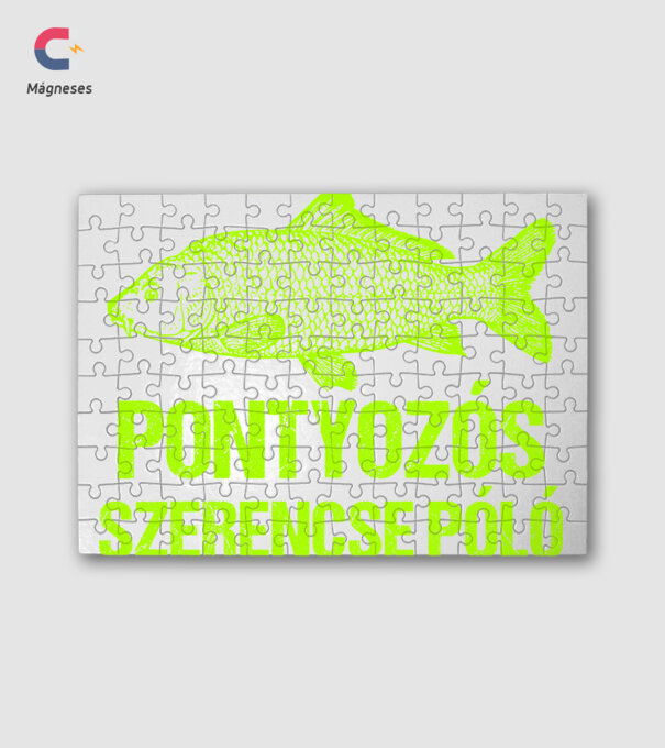 Pontyozós Póló minta fehér pólón