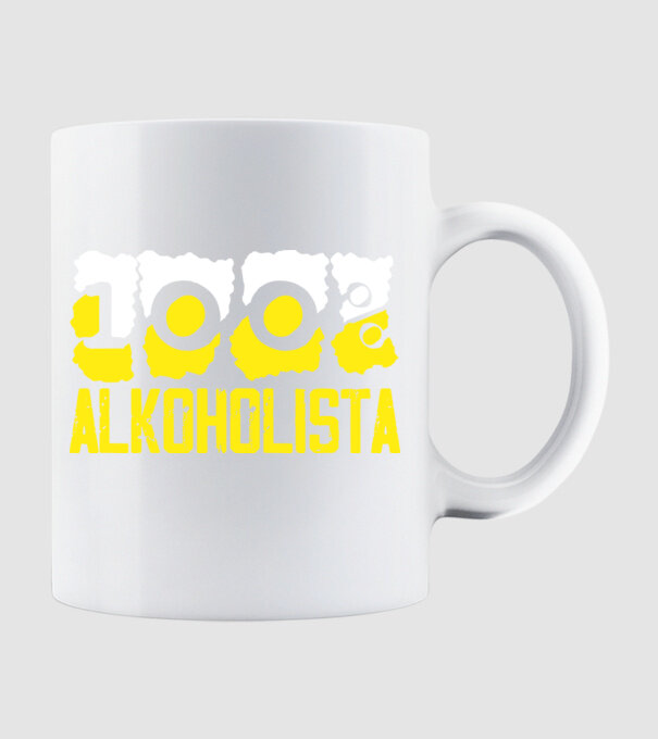 Alkoholista minta fehér pólón