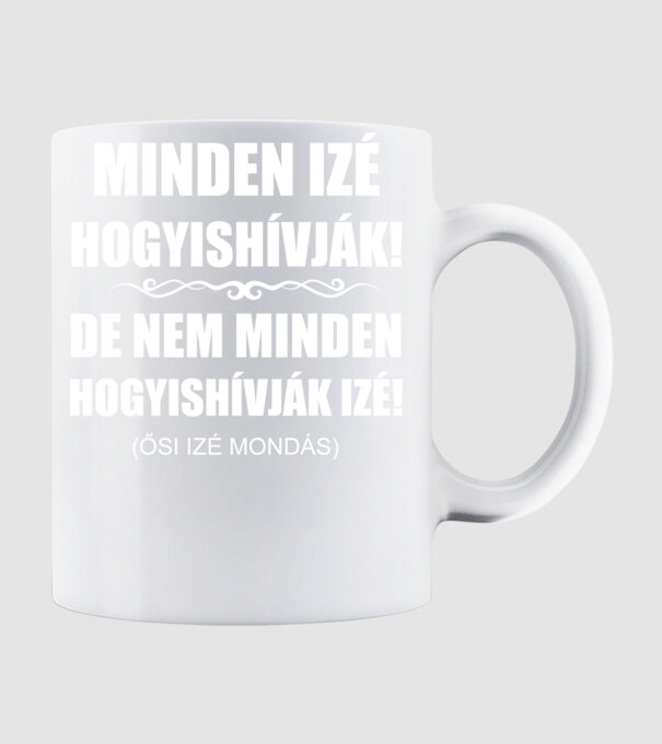 Minden izé (white) minta fehér pólón