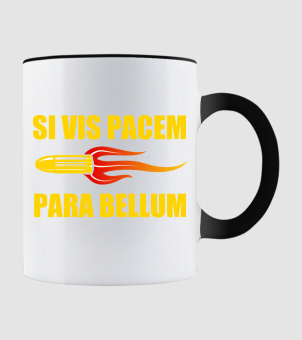 Si Vis Pacem Para Bellum minta fekete pólón