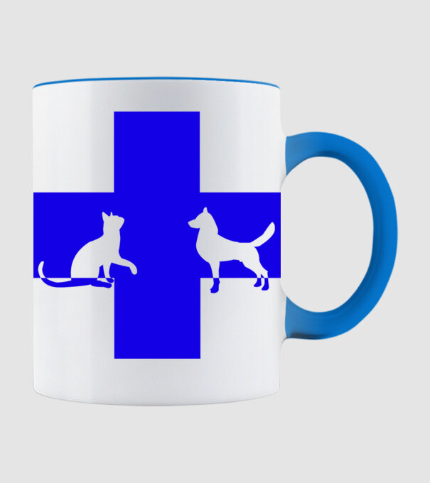 Állatorvos (blue) minta világoskék pólón