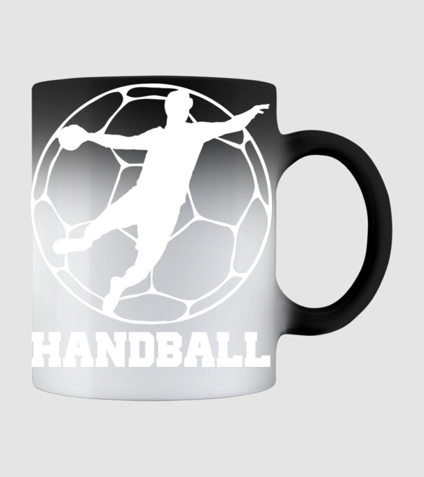 Handball minta fekete pólón