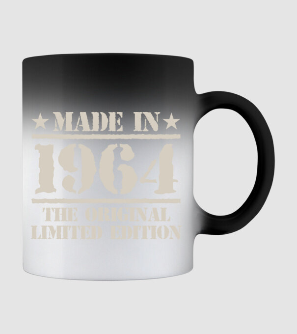 Made in 1964 minta fekete pólón