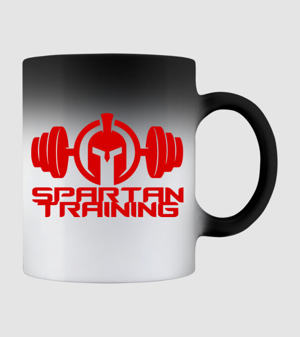 Spartan Training minta fekete pólón
