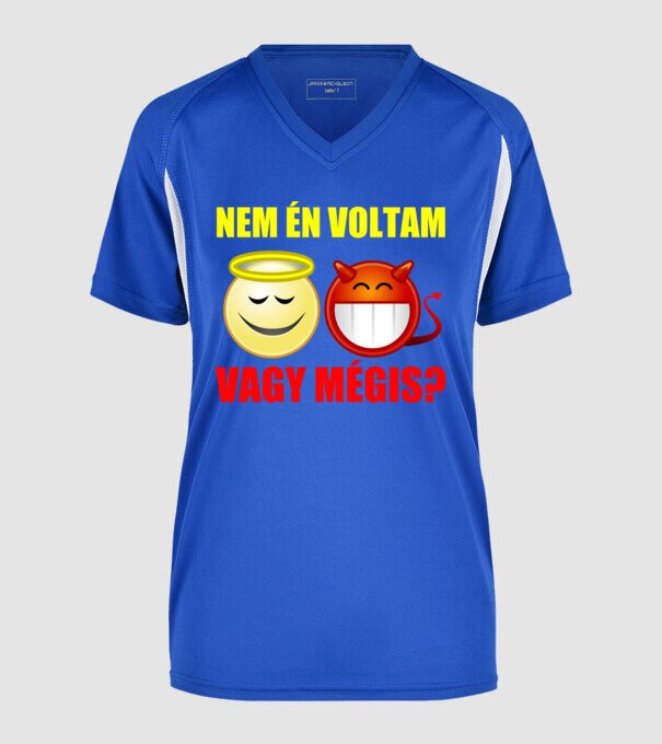 Nem én voltam minta királykék pólón