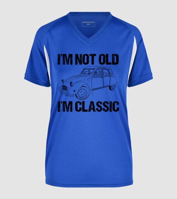 Not Old - Classic minta királykék pólón