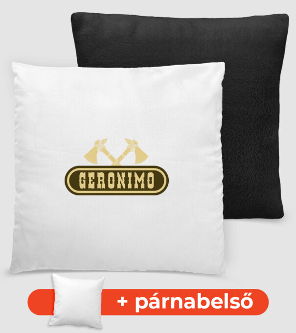 Geronimo minta fekete pólón