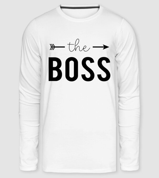 SAO_T068_TheBoss minta fehér pólón