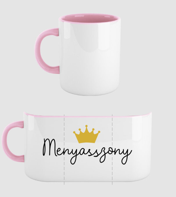 SAO_T080_MenyasszonyCrown minta világos rózsaszín pólón