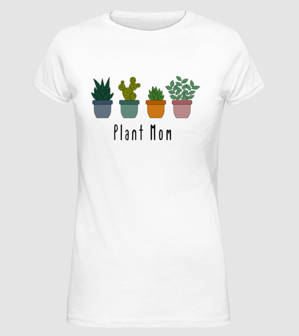 SAO_T038_PlantMom minta fehér pólón