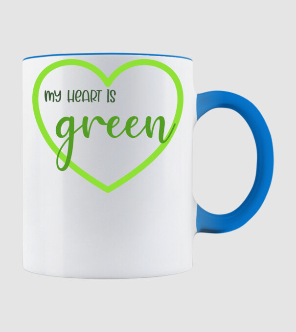 SAO_S163_MyHeartIsGreen minta világoskék pólón
