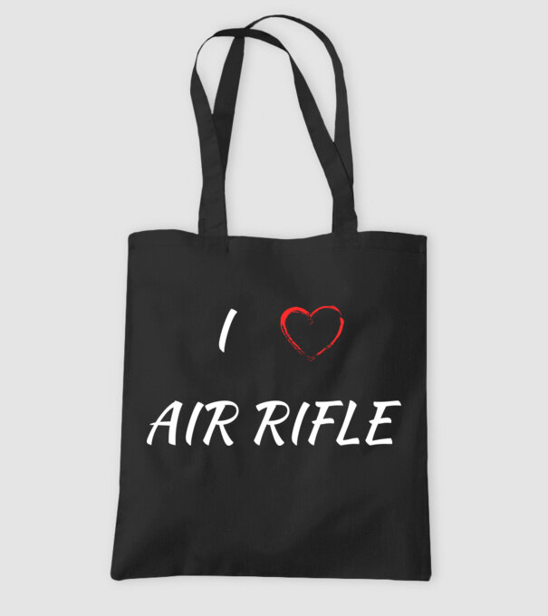 I love air RIFLE minta fekete pólón