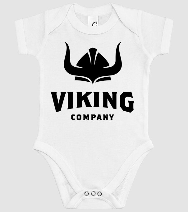 Viking Társaság minta fehér pólón