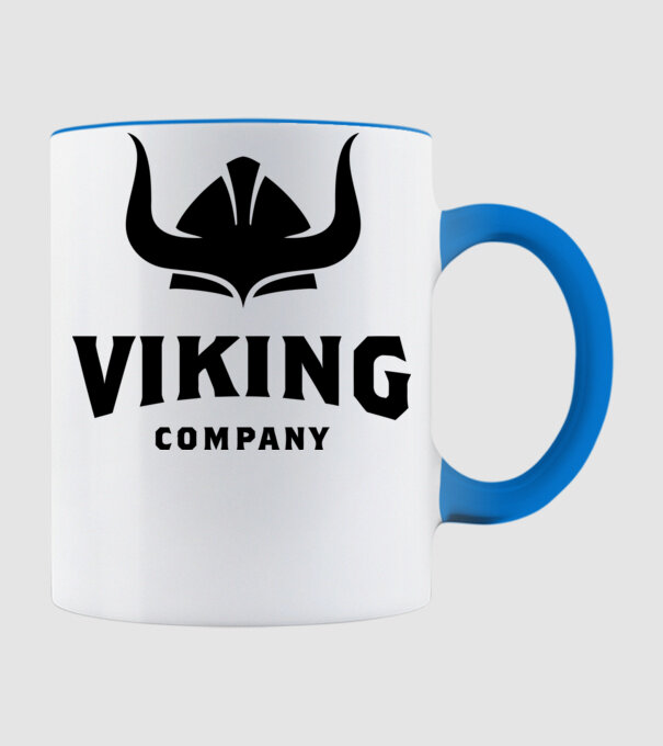 Viking Társaság minta világoskék pólón