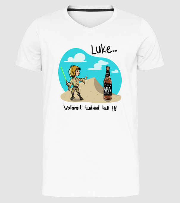 Luke valamit tudnod kell minta fehér pólón