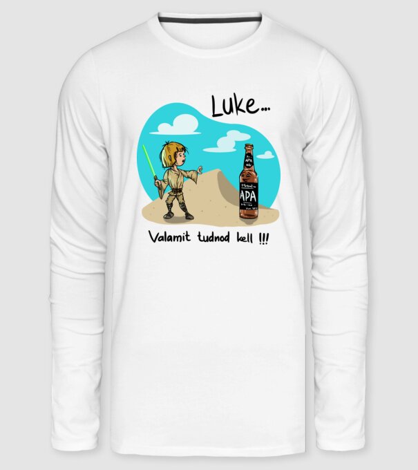 Luke valamit tudnod kell minta fehér pólón
