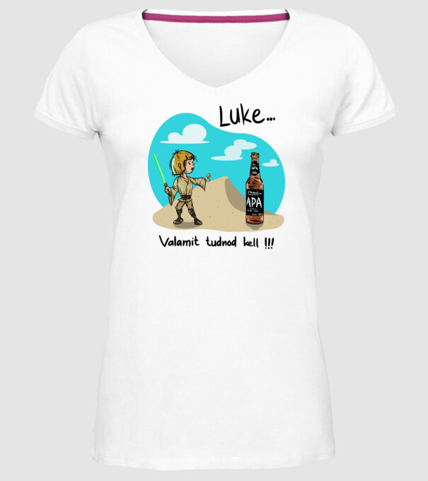 Luke valamit tudnod kell minta fehér pólón
