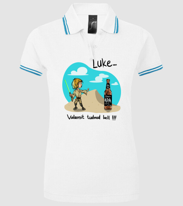 Luke valamit tudnod kell minta fehér pólón