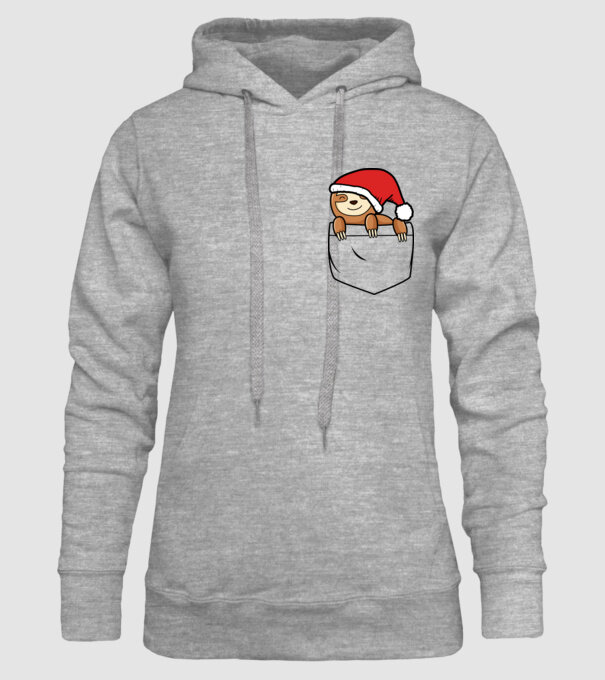 Pocket_Sloth_01 minta szürke pólón