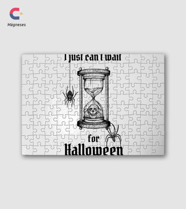 I just can't wait for Halloween minta fehér pólón