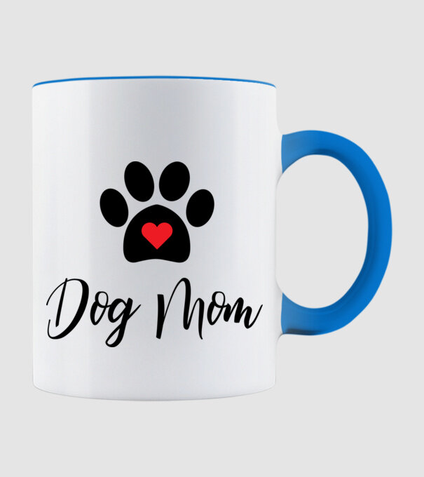 Dog Mom minta világoskék pólón