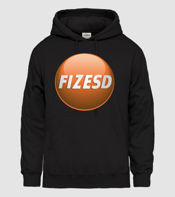 Fizesd minta fekete pólón