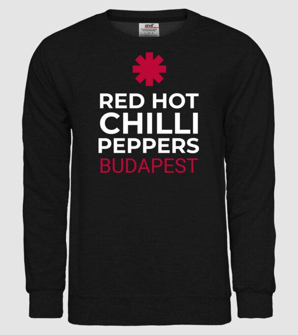 RHCP BUDAPEST minta fekete pólón